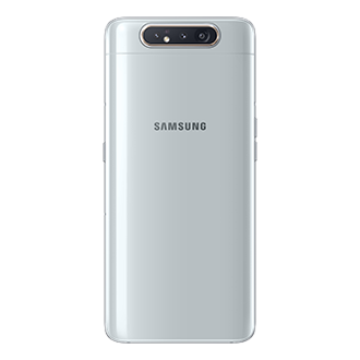 Samsung Galaxy A80 fast charging warna silver 128GB. Cek harga Samsung A80 resmi di Samsung Indonesia.