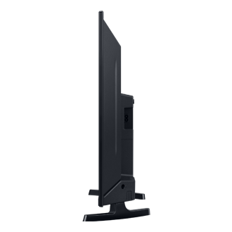 32 inch T4003 Samsung TV warna hitam, dari sisi kiri