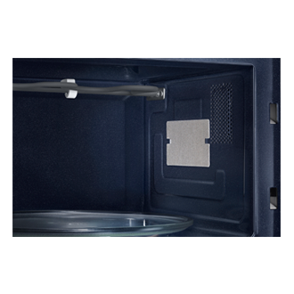 Gambar mini Ceramic Inside dalam pemanggang Samsung microwave oven dengan teknologi Browning Plus 23L (hitam).