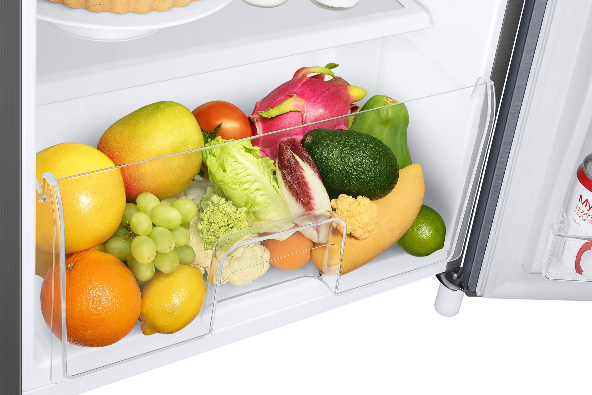 Samsung kulkas 1 pintu dengan tray sayuran, ketahui ukuran lebar lemari es 1 pintu Samsung tipe RR18 warna silver. Cek harga kulkas 1 pintu Samsung garansi resmi di sini.