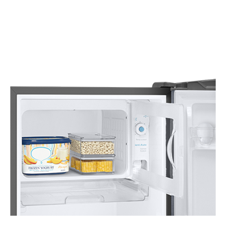 Dimensi kulkas 1 pintu Samsung RR18 kapasitas 185L dengan defroster. Cek harga lemari es 1 pintu Samsung tipe RR18 garansi resmi Samsung Indonesia.