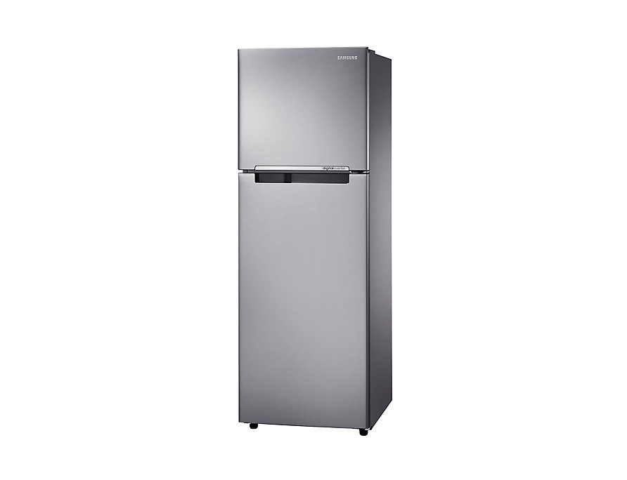 Samsung RT22 Top Mount Freezer Digital Inverter Kulkas, 234L (perak) dilihat dari sisi kanan. Hadir dengan desain 2 pintu yang stylish.