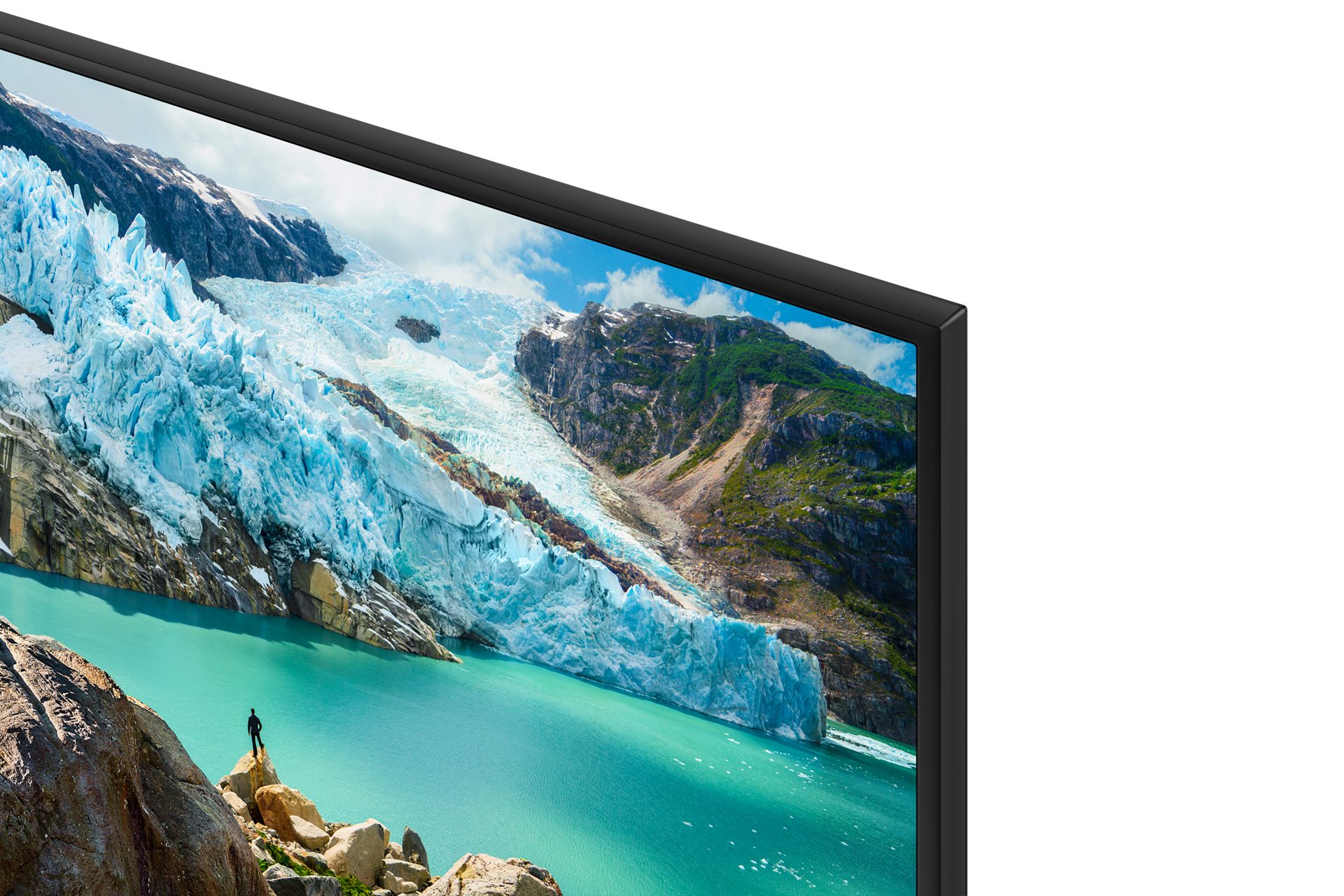 Samsung 43 inch smart TV 4K, TV UHD dengan auto motion plus dan Dolby Digital Plus. Ketahui keunggulan TV Samsung 43 inch RU7100 di sini.