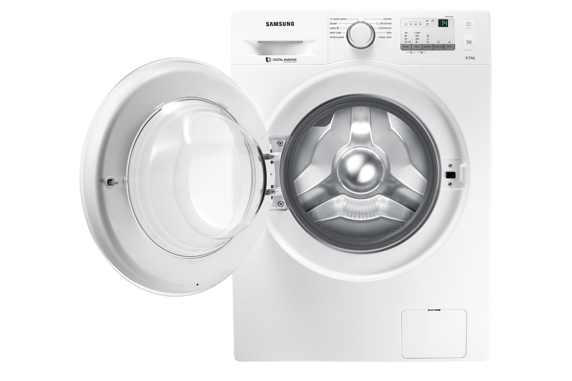 id-washer-ww65j3033lw-se-sisi-depan-terbuka-putih