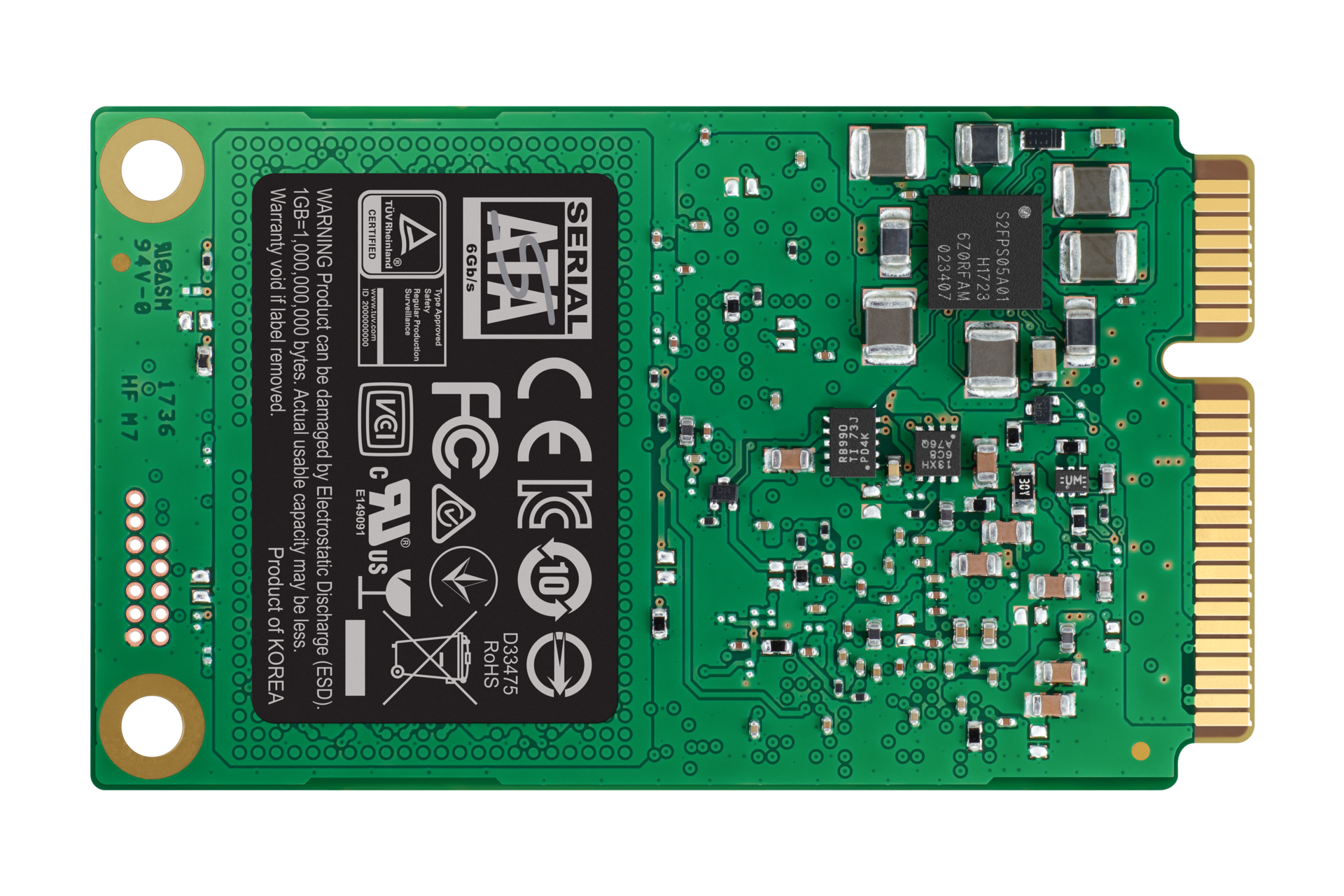 Samsung 860 EVO mSATA 1TB SSD 外付けケース付き Samsung 860 EVO