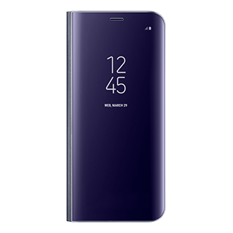 Amazon Com Genuine Samsung Clear View Standing Cover Flip Case For Samsung Galaxy S8 S8 Plus Black Ef Zg955cbegww