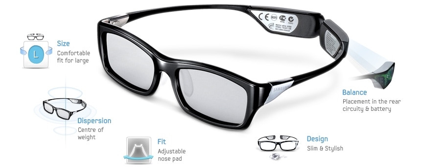 SSG 3300GRRechargeable 3D Glasses Samsung Ireland