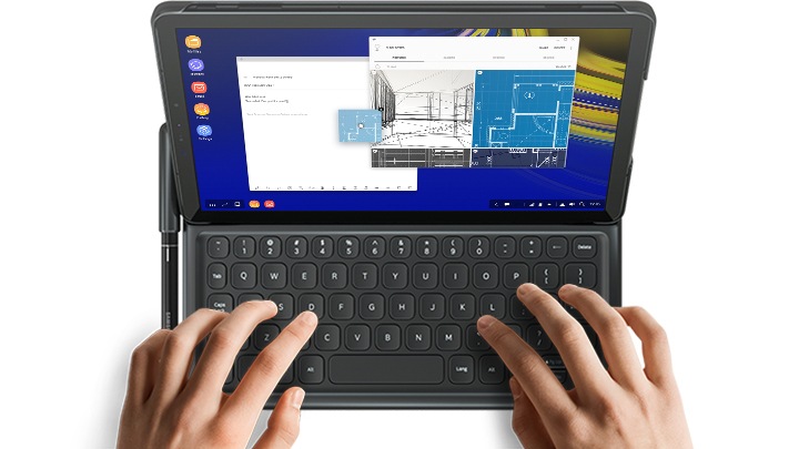 Keyboard Book Cover for Galaxy Tab S4 | EJ-FT830BBEGGB | Samsung