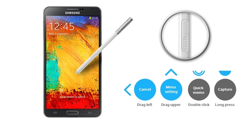 Note 3 s clearance pen features