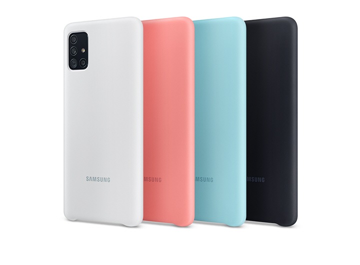 Galaxy A51 Silicone Phone Case in Pink | Samsung Business Ireland