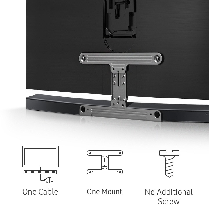 samsung curved soundbar bracket