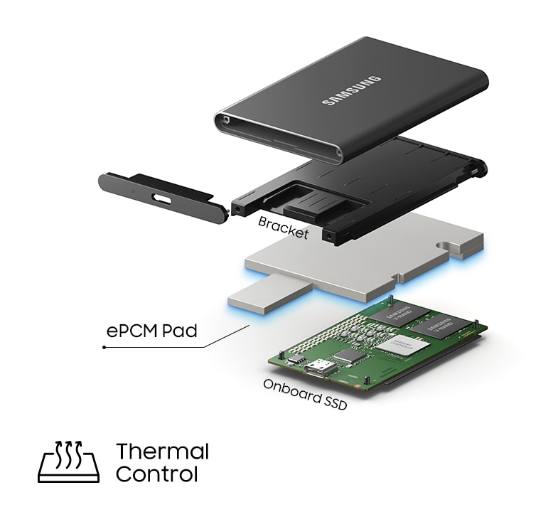 Samsung 4TB T7 Portable SSD 灰色 MU-PC4T0T/WW USB 3.2 Gen 2