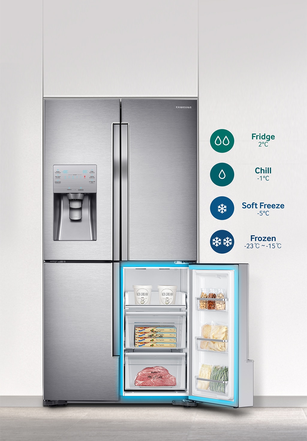 Samsung RF9000 FourDoor Fridge Freezer, 564 L Samsung IE