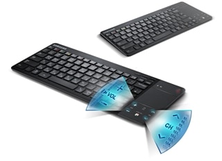 Keyboard and remote control combined in style 