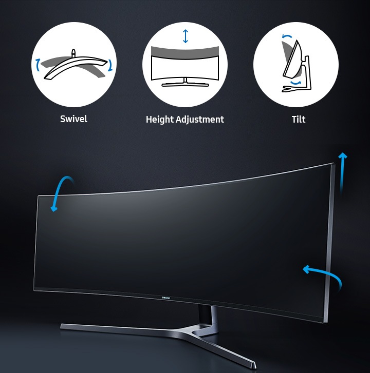 Buy 49 Inch CHG90 QLED Curved Gaming Monitor | Samsung IE