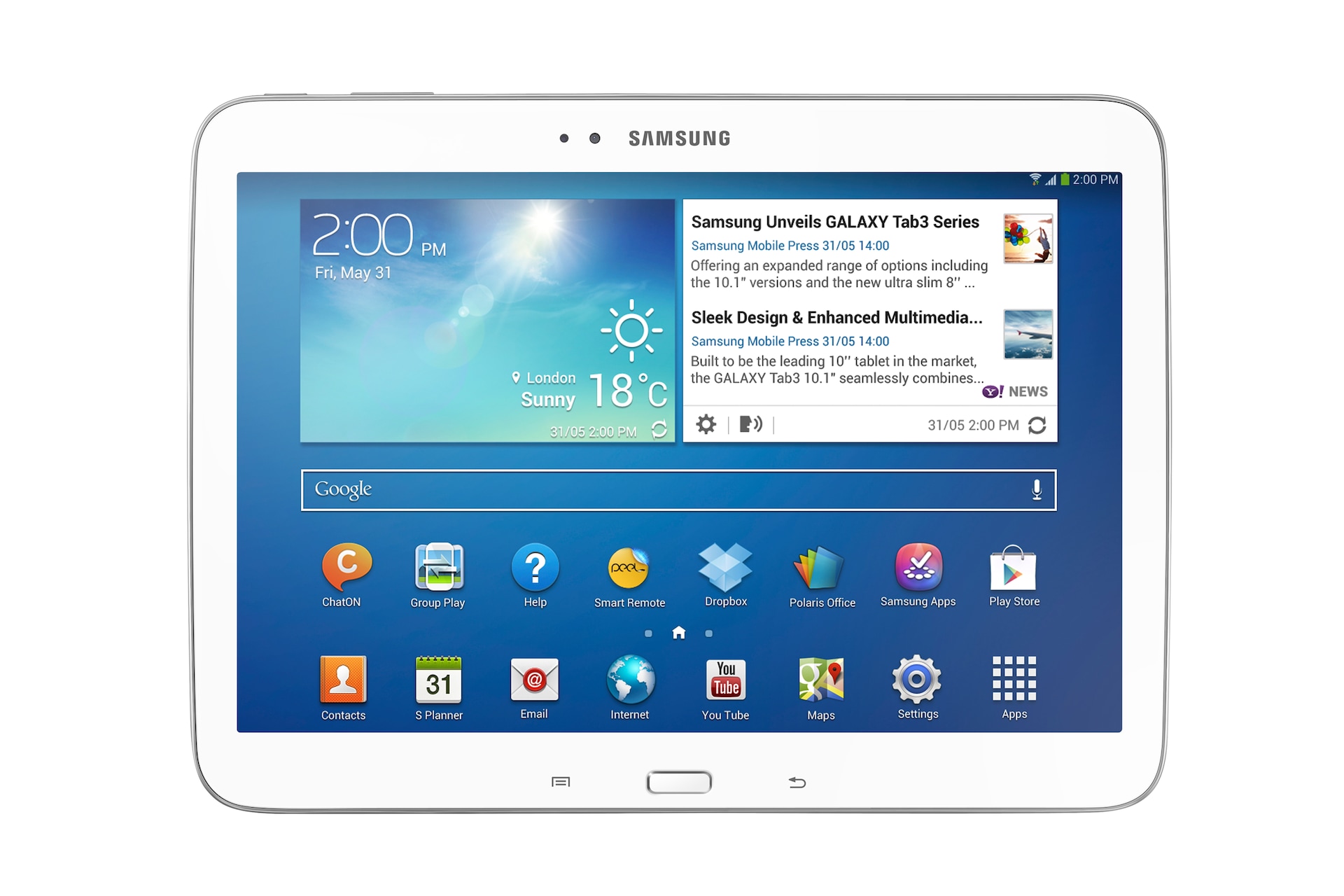 Samsung Galaxy Tab 3 10.1 WiFi 1280 x 800 TFT 1.6GHZ Samsung