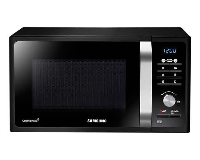 23 Litres Solo Microwave Front Black