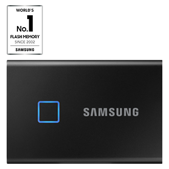 Portable Black 2 TB SSD T7 Touch | SSD Storage Device | Samsung IE