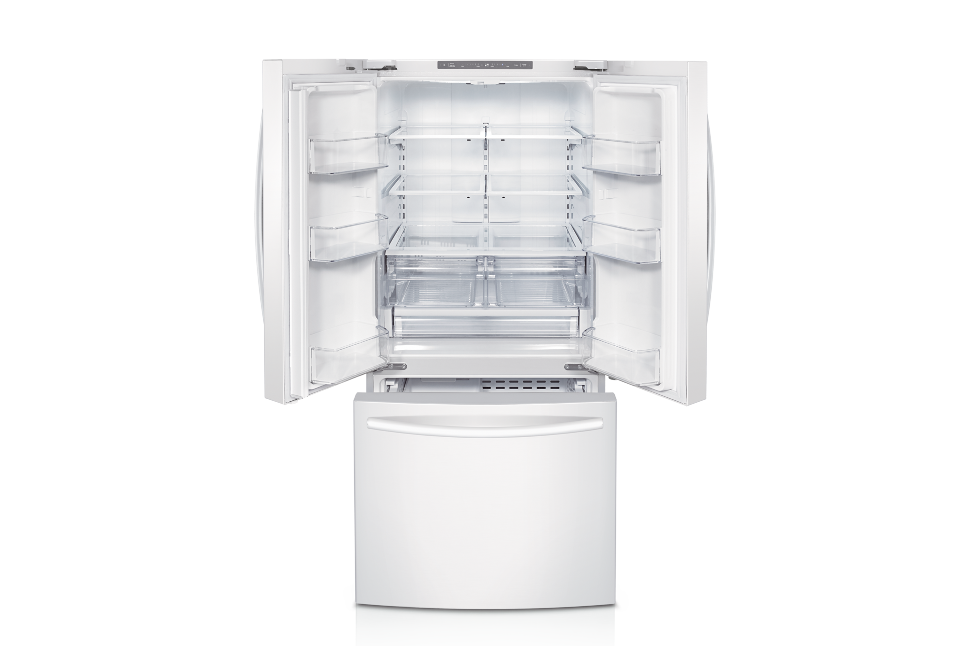 Front Angle Open White