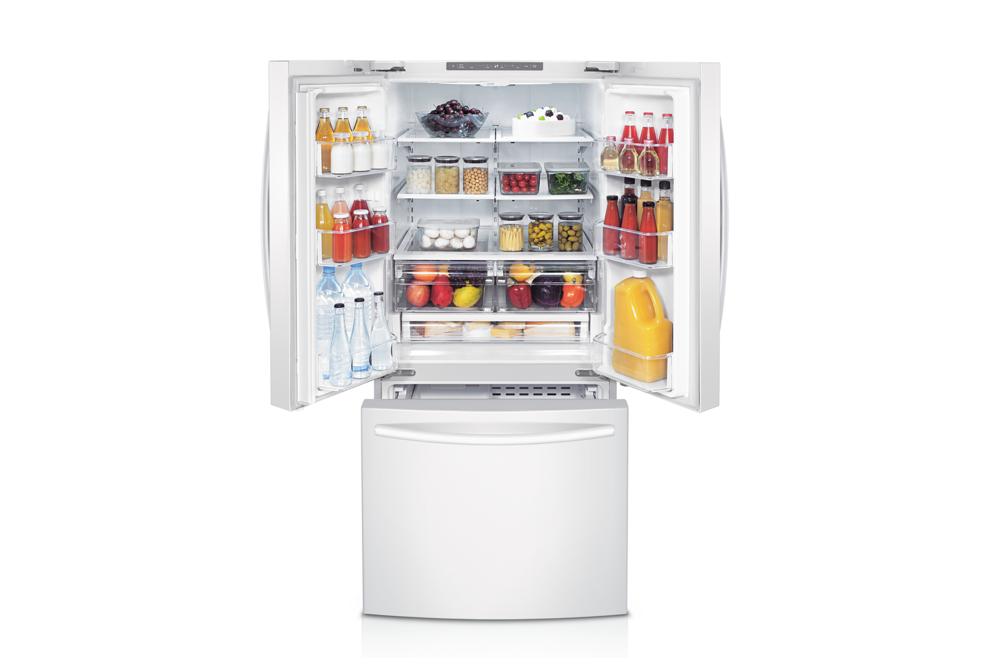 Front Angle Open White