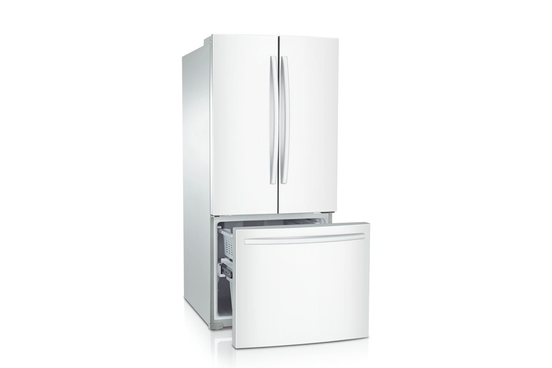 Left Angle Open White