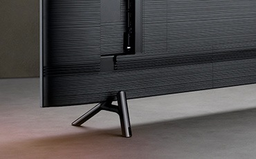 The side of wall-mounted QLED.