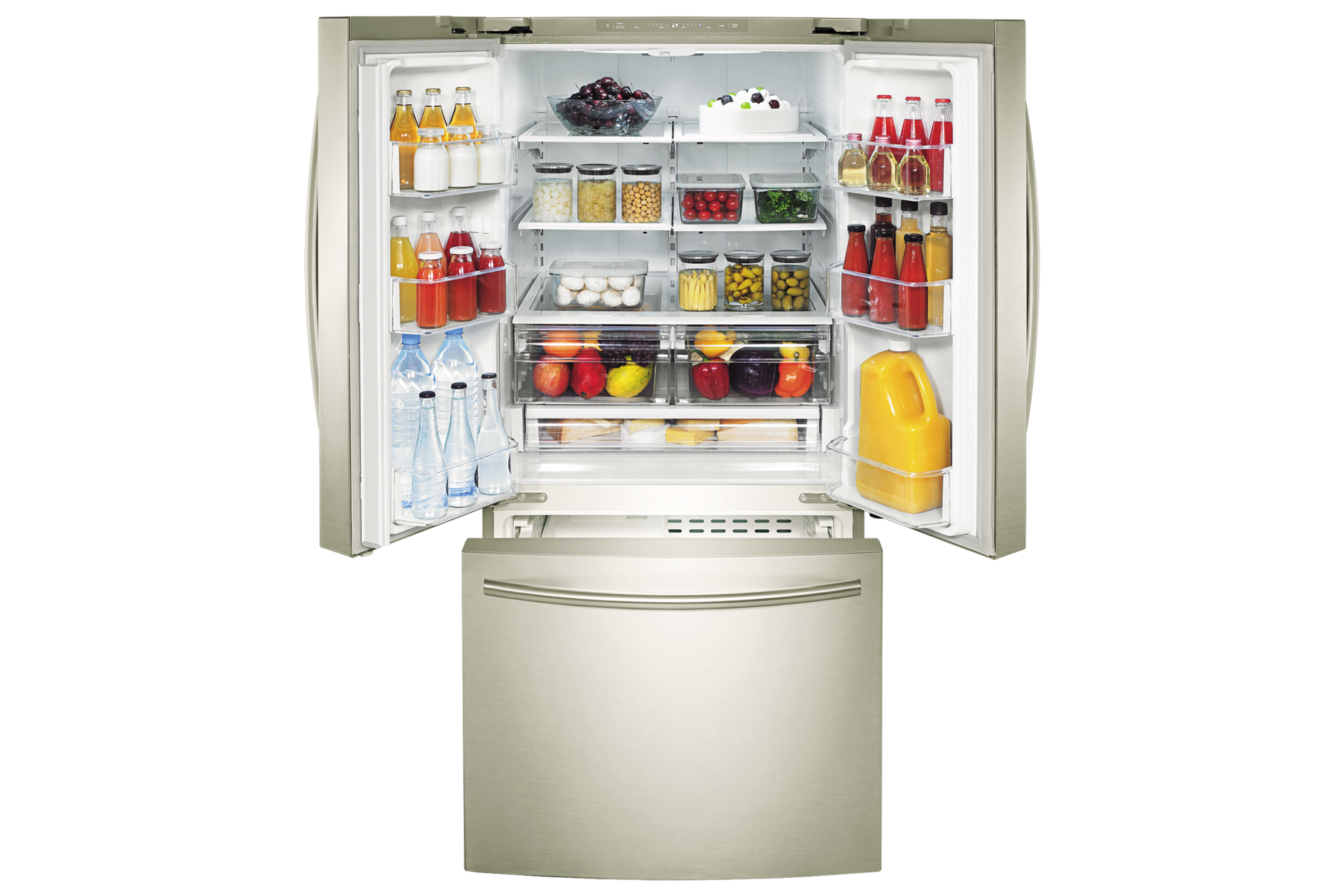 Front Angle Open Silver