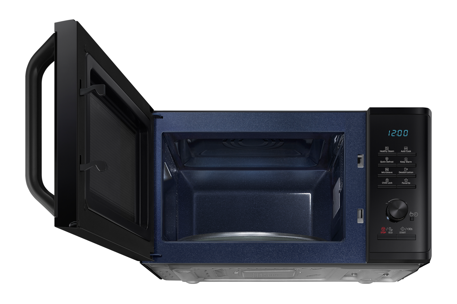 Low Front Open Black