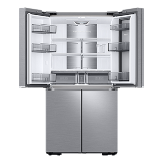 קנייה Rf70 מקרר 4 דלתות בטכנולוגיית Triple Cooling 636 ליטר Gray Samsung ישראל