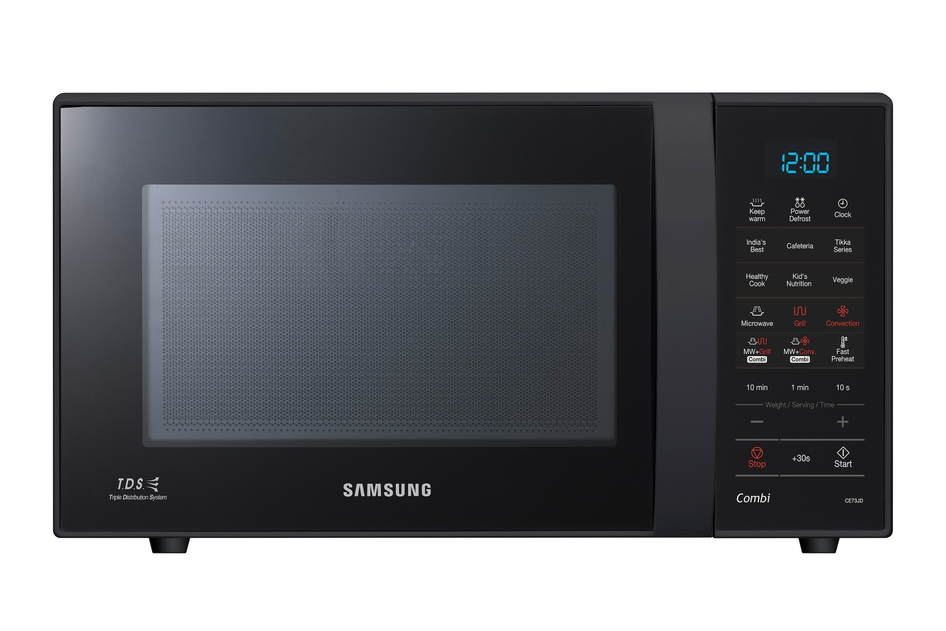 Samsung BlueFest Offer - Get up to 50% Off* & Win Cashback, Instant discount offer and Travel Vouchers : CE73JD-B Convection MWO With Ceramic Enamel Cavity 21L