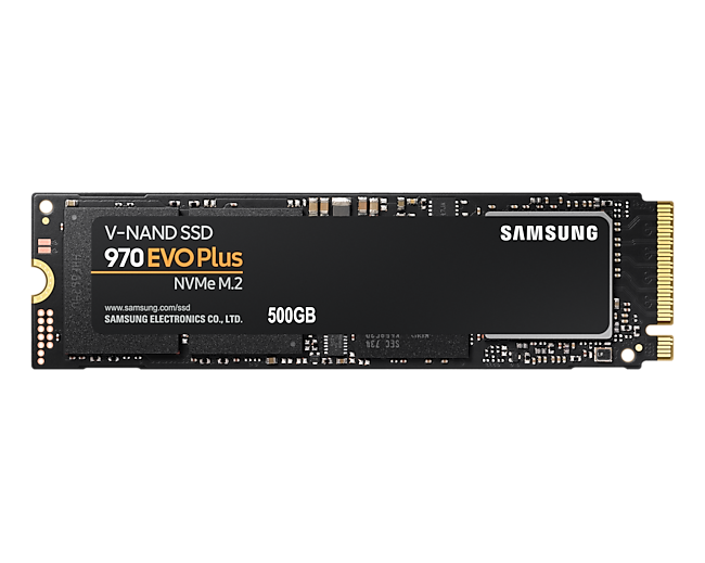 970 EVO Plus NVMe M.2 500GB Front View