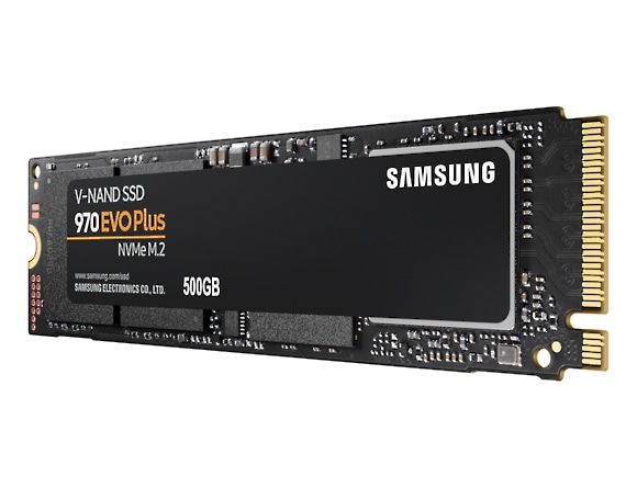 970 EVO Plus NVMe M.2 500GB Front-Right View