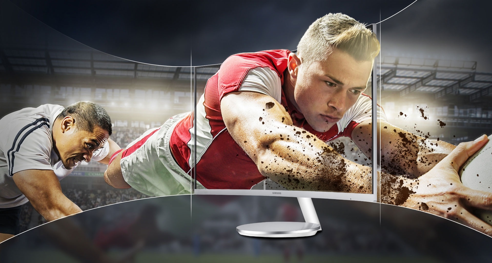 Immersive viewing experience with latest 27 inch curved desktop