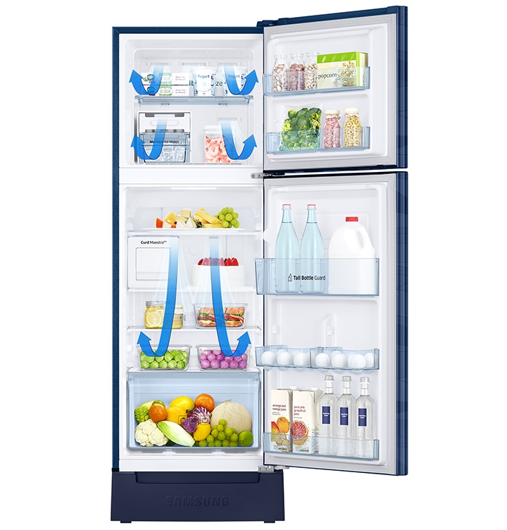 Samsung Top Mount Refrigerator- All around cooling (Fresh Food always)