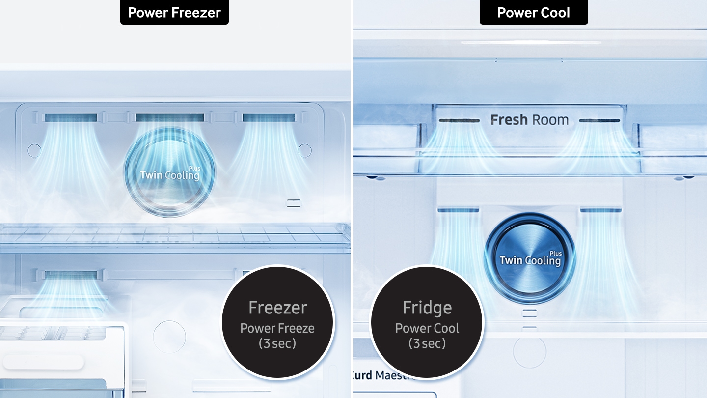 Samsung Top Mount Refrigerator - Power cool/Power freeze Feature