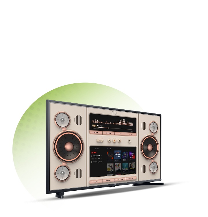 Samsung smart tv music sales system