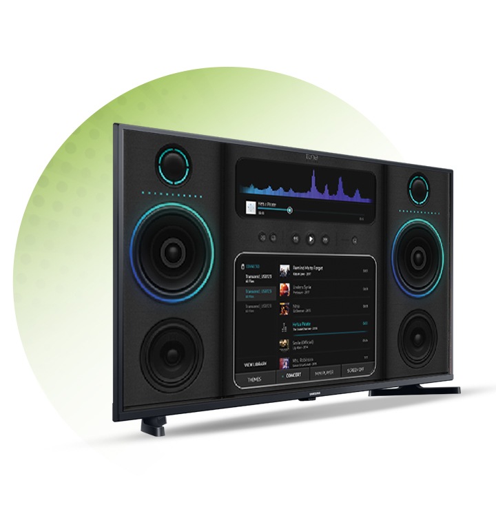 samsung smart tv music system