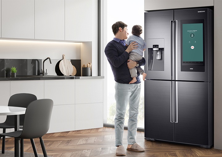 Family Hub 810l French Door Refrigerator Black Stainless Price Reviews Samsung India