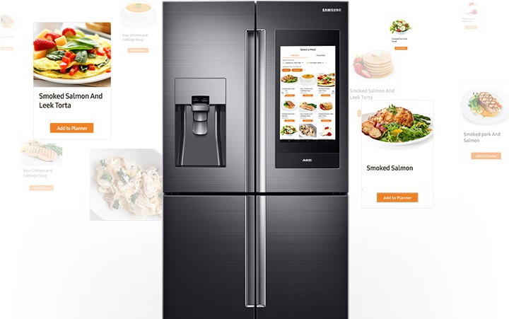 Family Hub 810l French Door Refrigerator Black Stainless Price Reviews Samsung India