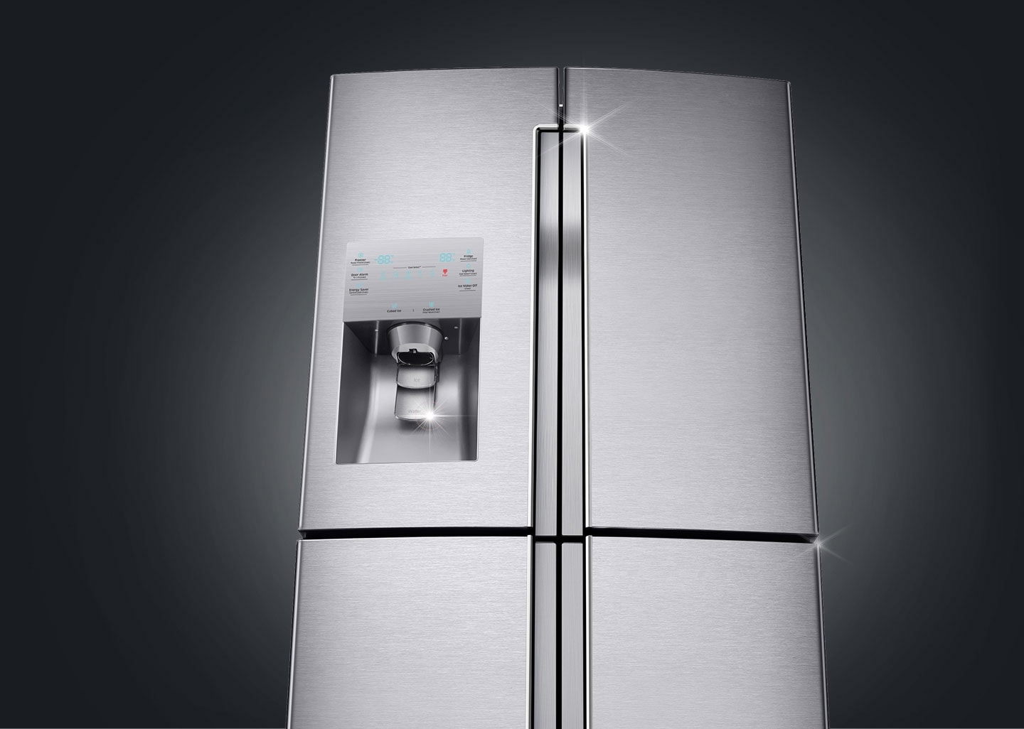 Perfect Refrigerators with metal body and Recessed handles
