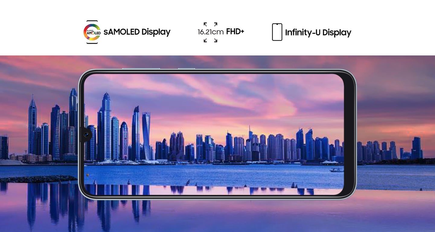 Samsung Galaxy A50 with sAMOLED 6.4 inch Infinity-U Display