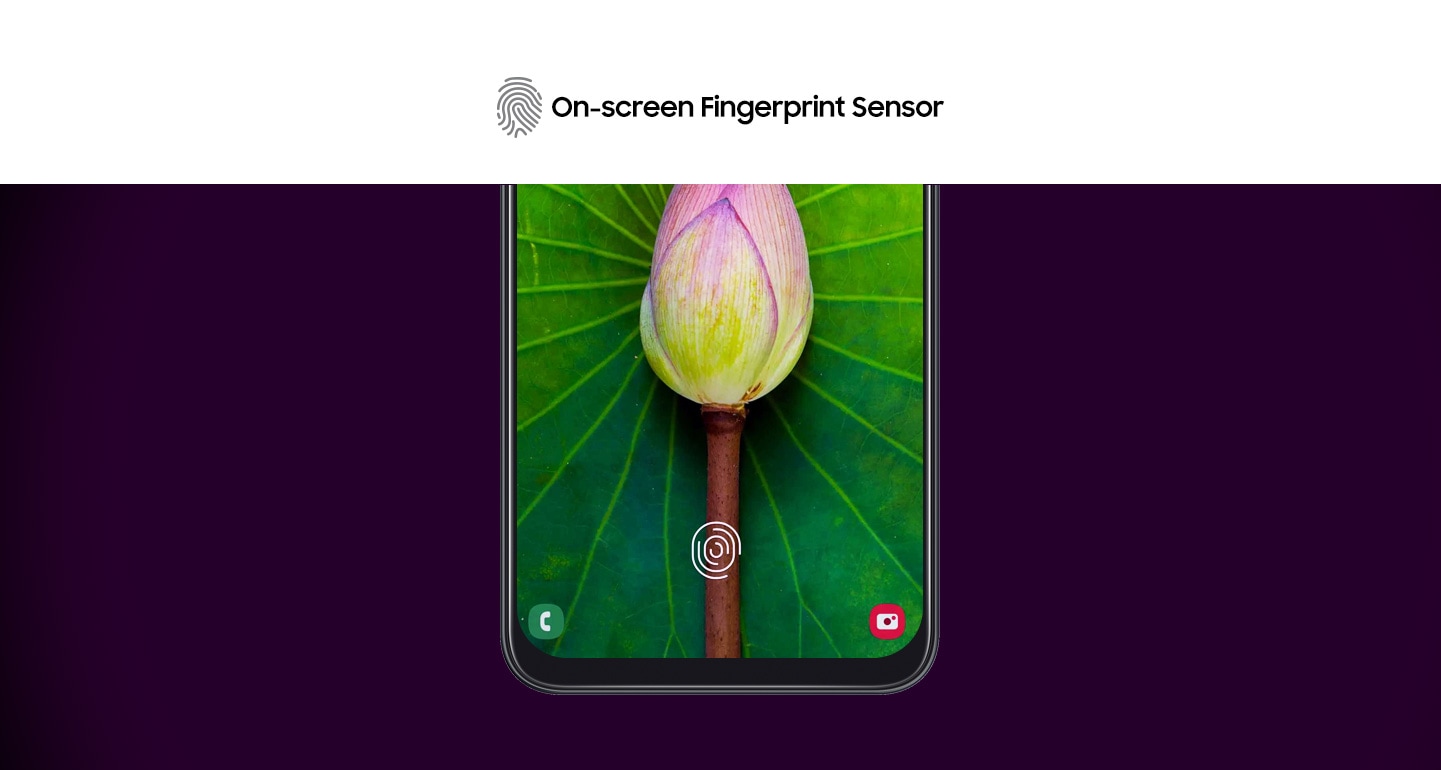 Samsung Galaxy A50 with On-Screen Fingerprint Sensor