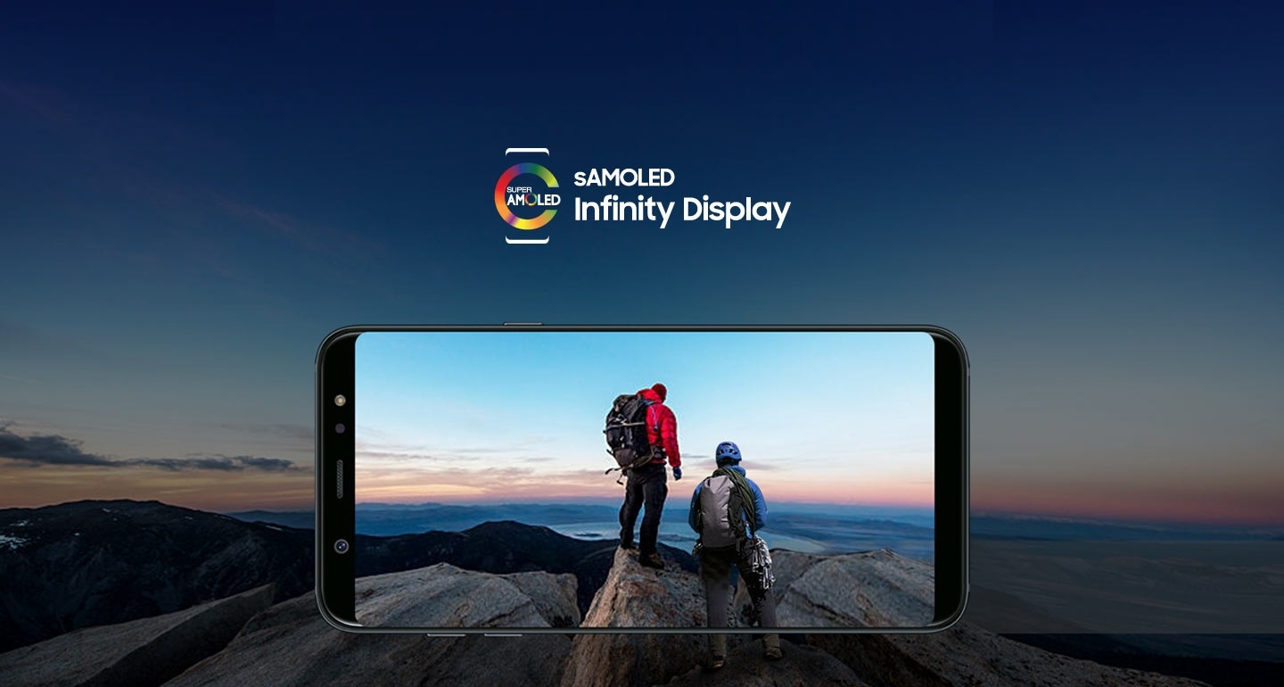 sAMOLED Infinity Display with Galaxy A6+