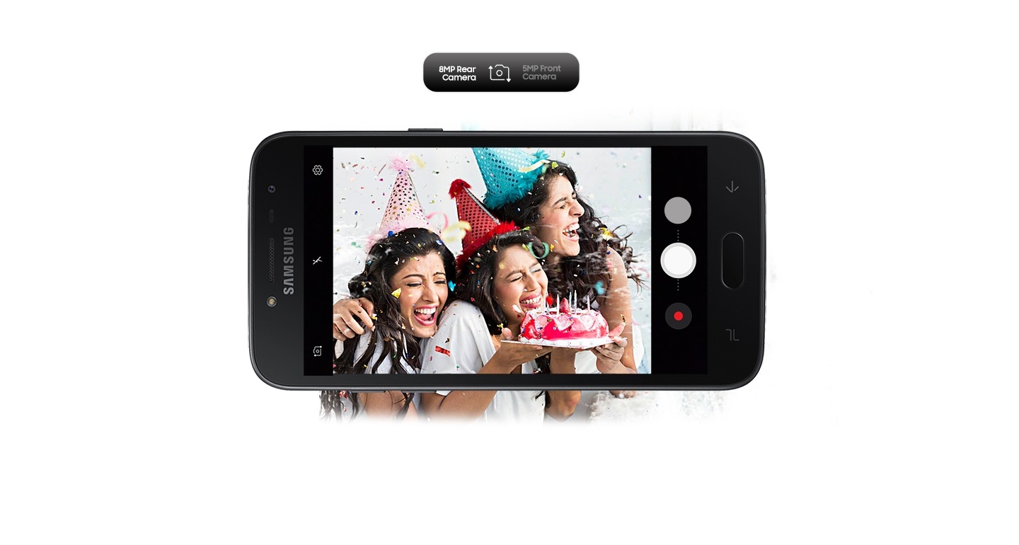 8 MP Rear & 5 MP Front camera of Galaxy J2 mobile