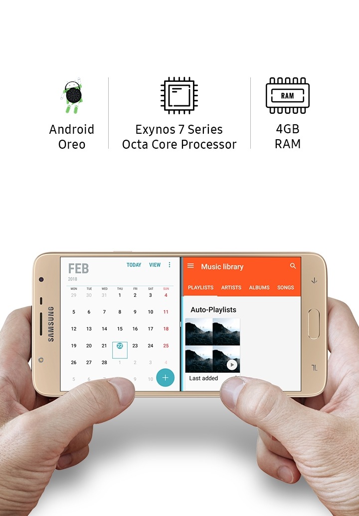 Android Oreo, Exynos 7 Series Octa Core processor & 4GB RAM