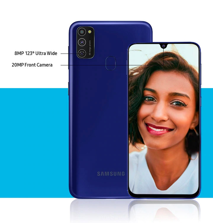 Galaxy M21 4gb 64gb Blue Specs Samsung India