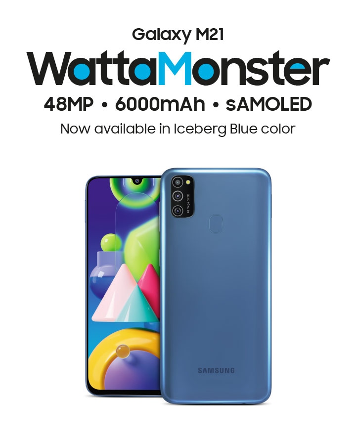 Galaxy M21 4gb 64gb Blue Specs Samsung India