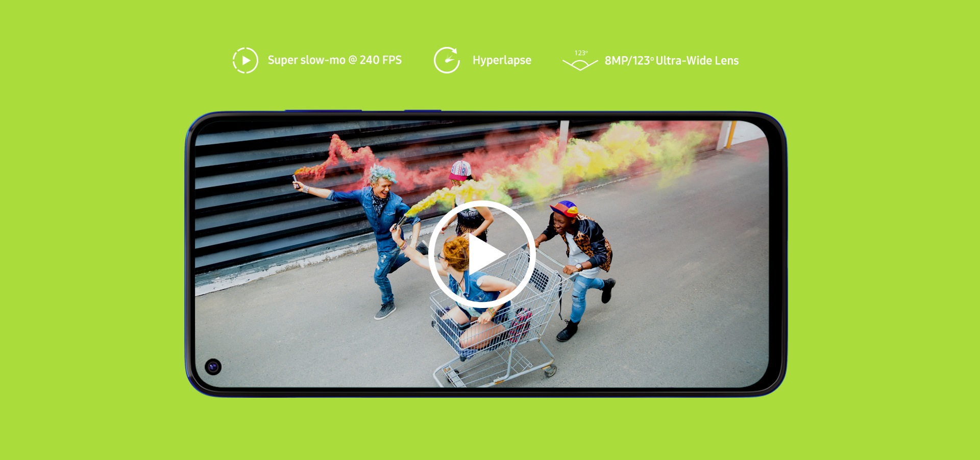 Samsung Galaxy M40 with 4K video recording