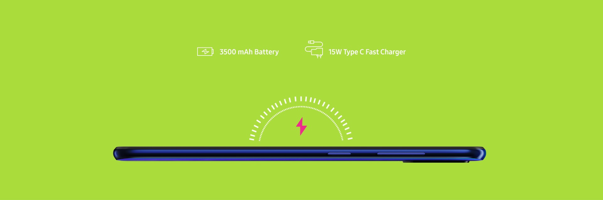 Galaxy M40 with 15W Type C Fast Charger