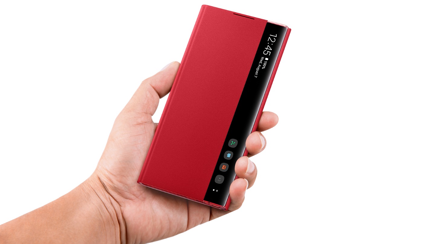 Galaxy Note 10 Clear View Cover (Red) - Price, Reviews & Specs | Samsung  India